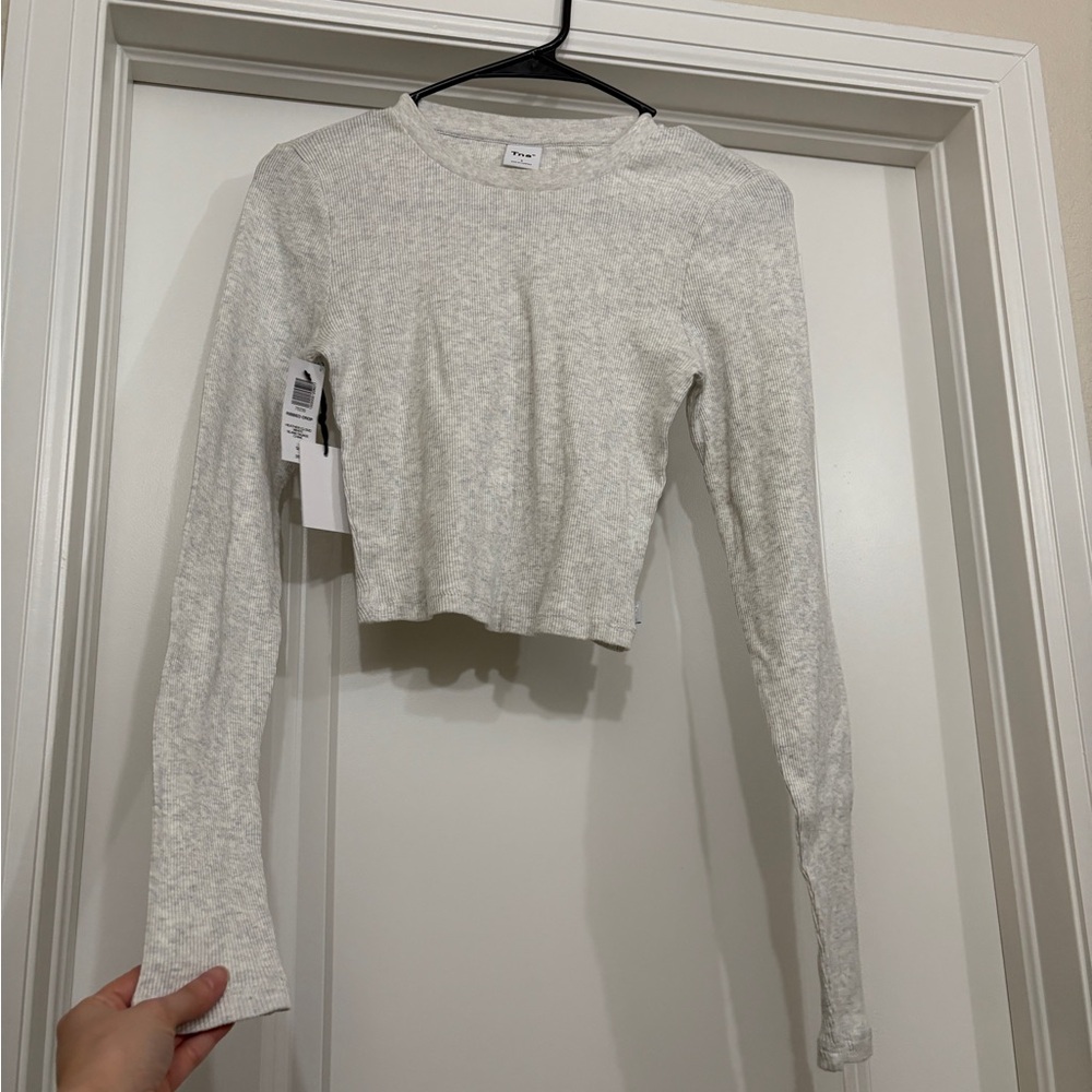 Aritzia TNA Small Ribbed Crop Top NWT